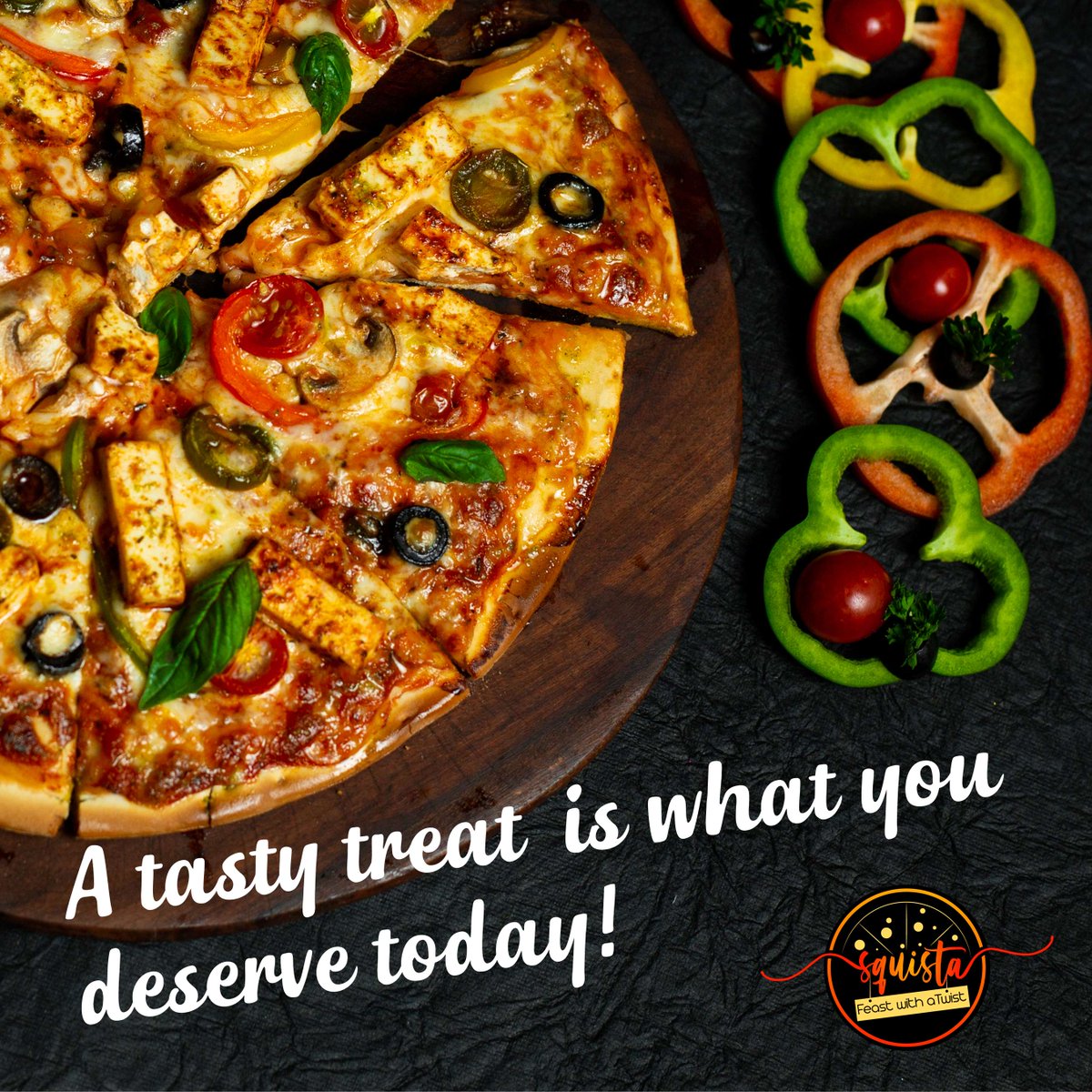Squistapizza's tweet photo. Treat yourself with yummy pizzas!
Call us now on 7208339488 to enjoy the most delicious pizzas you will ever taste!

#pizza #pasta #squista #squistakitchen #treat #pizzatime #squistapizza #mumbaibestpizza #treatyourself #party #partytime https://t.co/D6njEozXMS