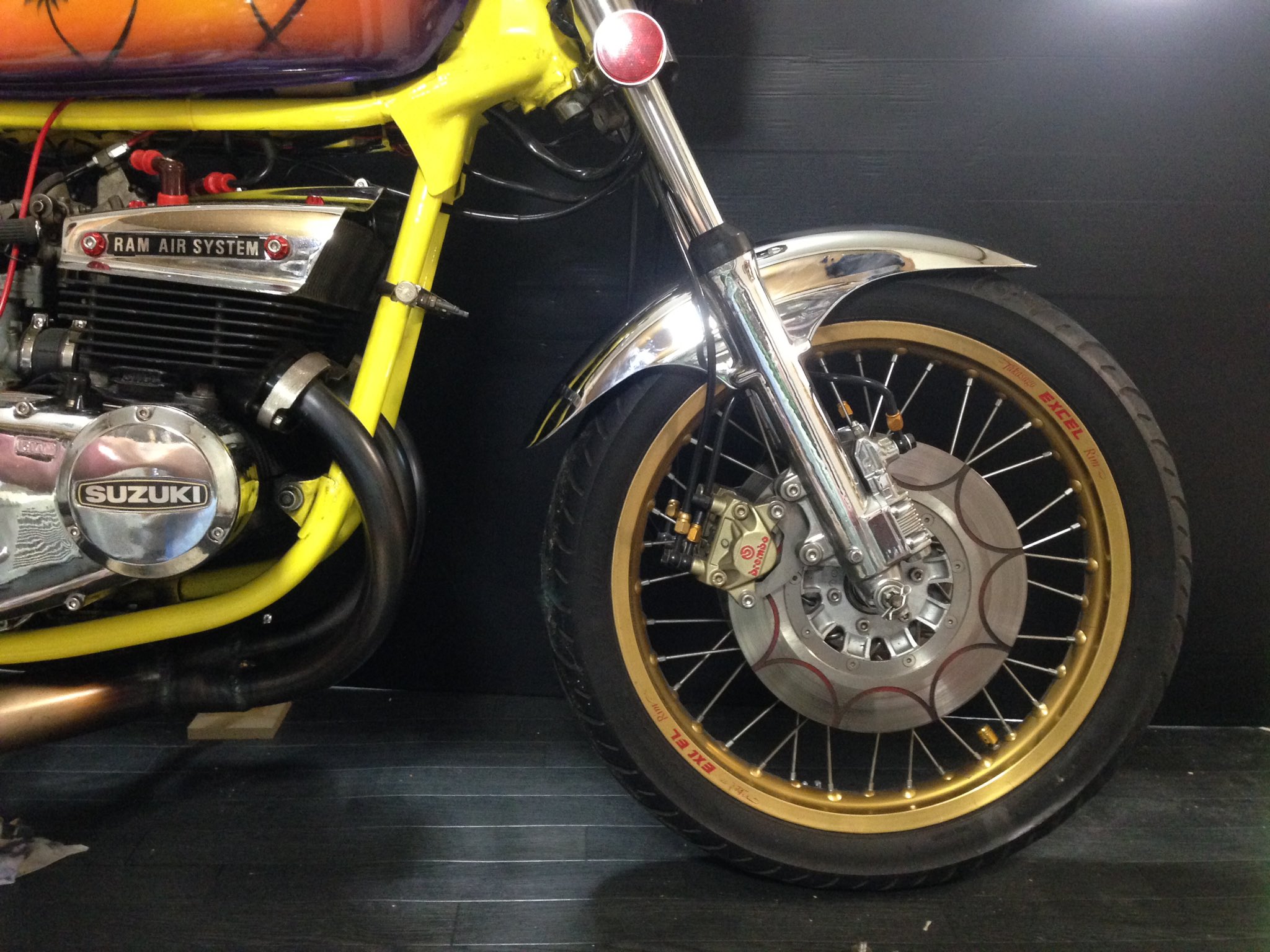 GSX400E 鉄フェンダー