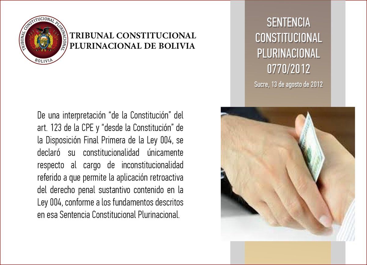 Tribunal Constitucional Plurinacional de Bolivia tweet media