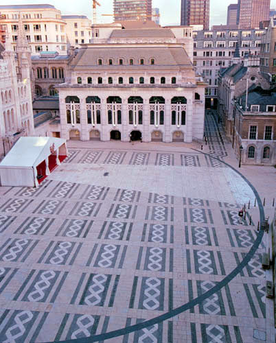 Today, The Lunden Amphitheatre is a Protected Landmark & you can visit it.In fact, if you're in Guildhall Yard & look down to the Black curved line, you're staring at the edge of the ARENA that was.Its remains are 8 meters below ground due to Weathering..5/8