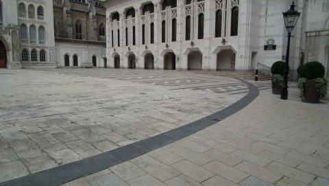Today, The Lunden Amphitheatre is a Protected Landmark & you can visit it.In fact, if you're in Guildhall Yard & look down to the Black curved line, you're staring at the edge of the ARENA that was.Its remains are 8 meters below ground due to Weathering..5/8