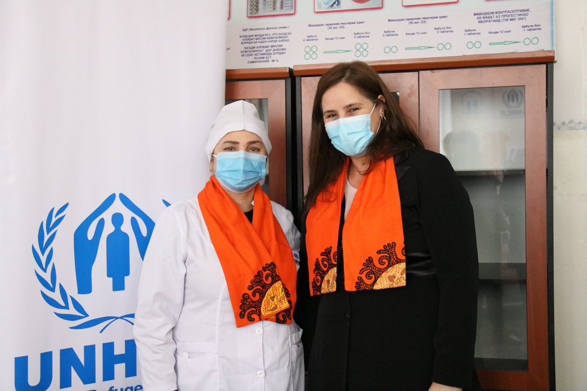 UNHCR_Cent_Asia's tweet photo. Under the ongoing #16Days UNHCR #Tajikistan handed over furniture to Reproductive Health Centers in Vakhdat city and Rudaki district and the Women Committee of Vakhdat city that work with #refugee and local women #OrangeTheWorld https://t.co/qxR6x4P4lp
