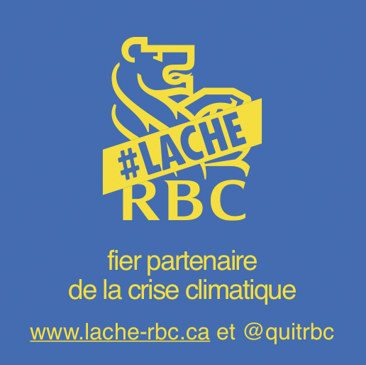 QuitRbc's tweet photo. Aujourd’hui, @globeandmail reconnaît le président de la #RBC comme #ROBCEOofTheYear. 

On aurait quelques questions là-dessus... 

#Greenwashing #Divest #LacheRBC #QuitRbc #FossilBanks #ClimateCrisis #FireYourFossilBank https://t.co/TrrcGXOP92