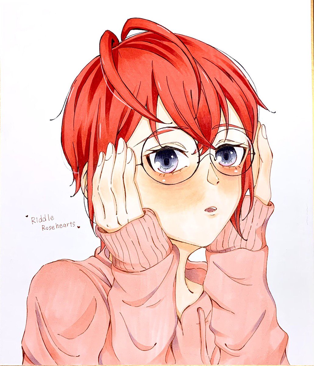まろちーず 移行しました 推しに丸メガネとパーカーを着せよう うん Twstファンアート リドル ローズハート Twst イラスト アナログイラスト コピックイラスト T Co F6mqqy6kxk Twitter