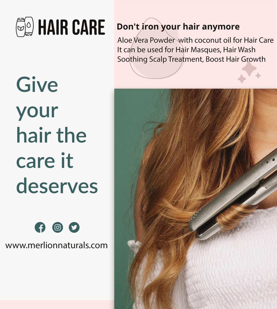 merlionnaturals's tweet photo. Don't iron your hair anymore.
Aloevera Powder with coconut oil for hair care.
It can be used for hair masques, hair wash
soothing scalp treatment,boost hair growth.
Give your hair the care it deserves. #merlionnaturals #aloeverapowder #harcare #hairwash https://t.co/KI6mmniqRV