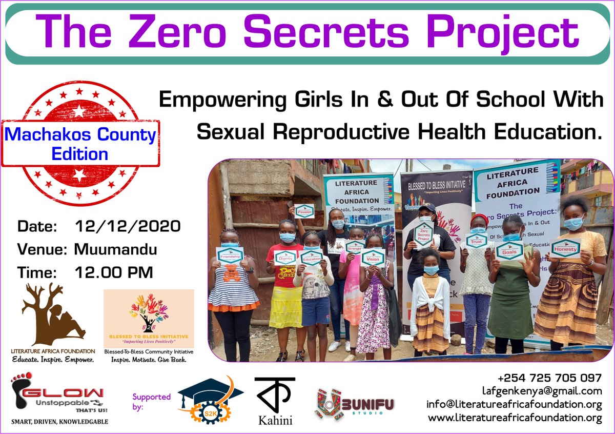 LAFkenya's tweet photo. We shall be at Muumandu in Machakos County on 12/12/2020 for The Zero Secrets Project 2nd edition. @WinfredMutinda6 @wairimuevans  @Mohamed_Salat07 @morganochieng04 https://t.co/u2R50cdVdT
