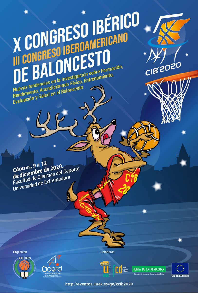 ACAFYDEX's tweet photo. 👨🏻💻 | X Congreso Ibérico de baloncesto 🏀🏆
Esta semana, nuestros doctorandos asistirán al #XCIB organizado por @goerd_uex, dónde @13_JoseCarlos e @IvansRamirez10 presentarán algunas de nuestras investigaciones al resto de asistentes!
#CongresoTime🙋🏻♂️💬 #CIB2020⛹🏻♂️ https://t.co/KLQEqL9QgG
