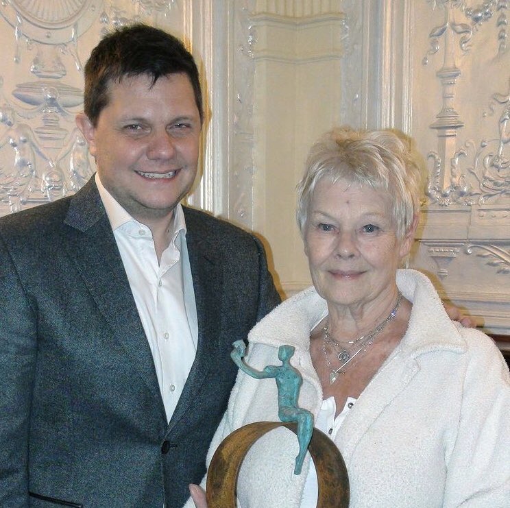 Happy birthday Judi Dench We love you!!! Shakespeare Award with our president 