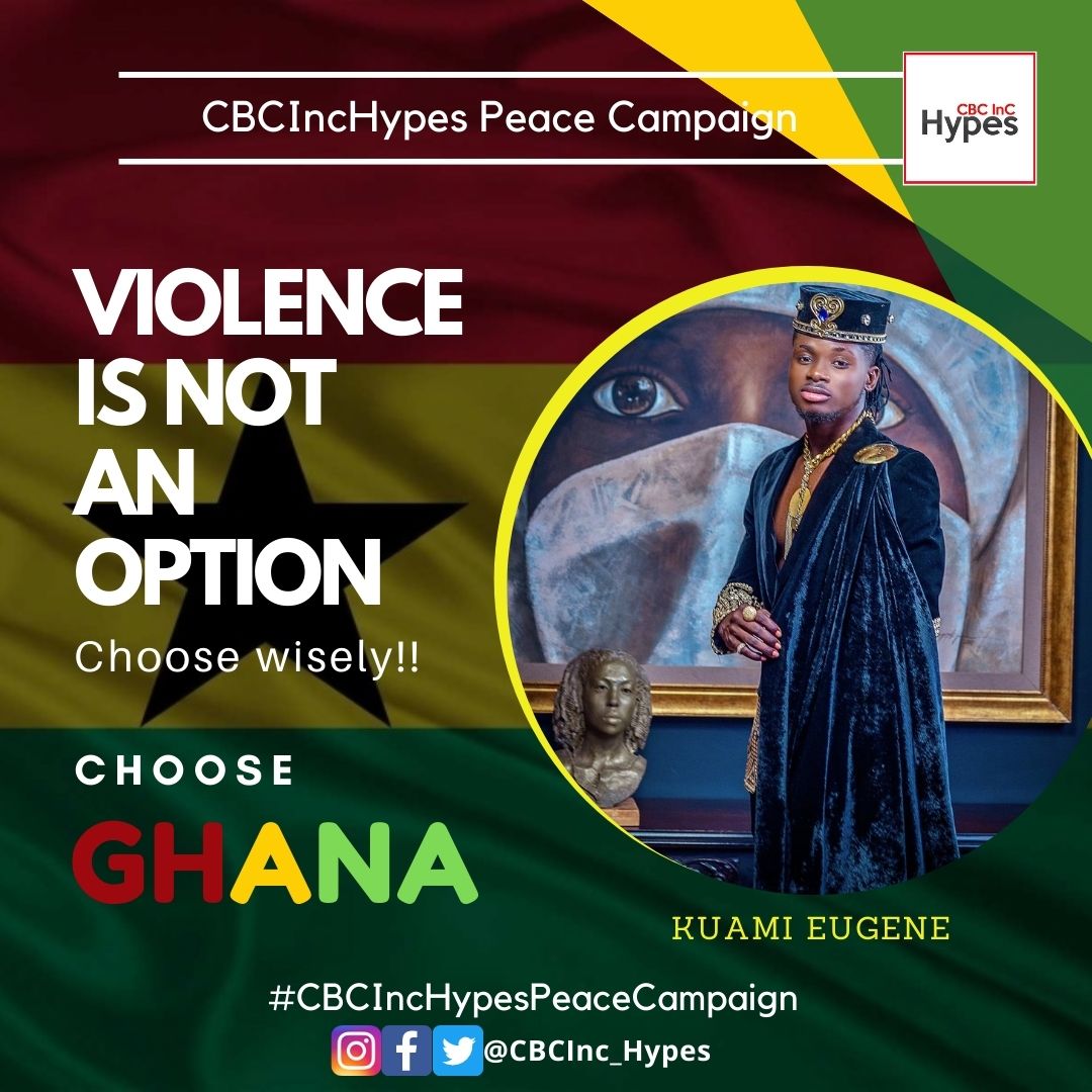 CBCInc_hypes's tweet image. @KuamiEugene is for peace 

#CBCIncHypesPeaceCampaign

#CBCIncHypes
#election2020 
#Peace 
#CBAG
.
.
.
.
#ElectionHub #Decision2020 #NanaAddo #Mahama