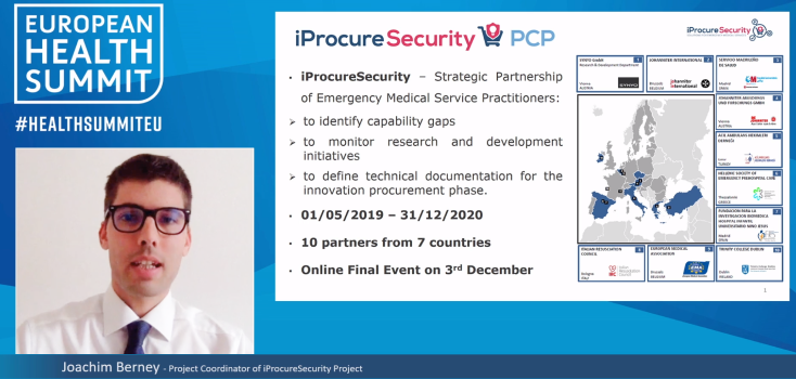 procuresecurity's tweet photo. What a great experience it was!
The iProcureSecurity project was presented at the #HealthSummitEU! #EMS #H2020

You can read all about it here:
https://t.co/WLd1fQkV3b https://t.co/2Pyguw8Lp1
