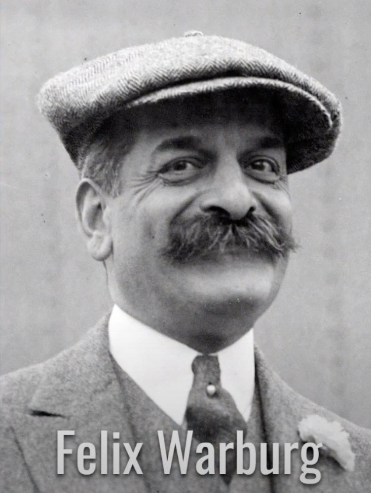 #4 the modern Deep State. Felix Warburg and to be honest doesn't he look like super mario? Connections to Sweden through family and still not in control of any telecom structure. That control is located in Sweden.