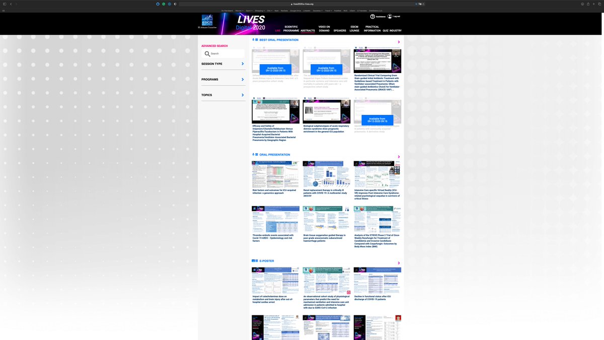criticcaredoc's tweet photo. Don't forget to have a look at the #abstracts at #LIVES2020 - over 1100 researchers have shared their findings and present them here

https://t.co/zo30wGTJvN

#Eposters #research https://t.co/YVwAFOz9En