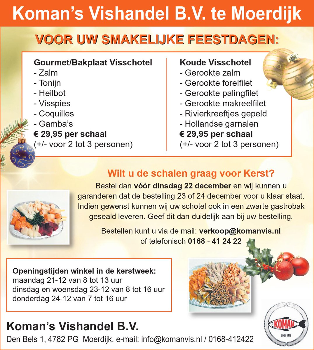 Komans Vishandel Moerdijk (@komansvishandel) on Twitter photo 