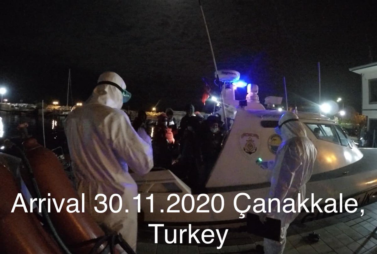 Luckily they had managed to hide one phone, and they called 158, the emergency number to the Turkish coast guard. After several hours they where rescued and taken to Çanakkale,  #Turkey.