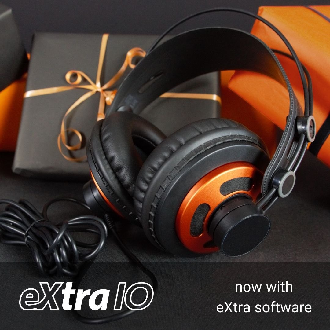 sound mixer software with orange headphone logo