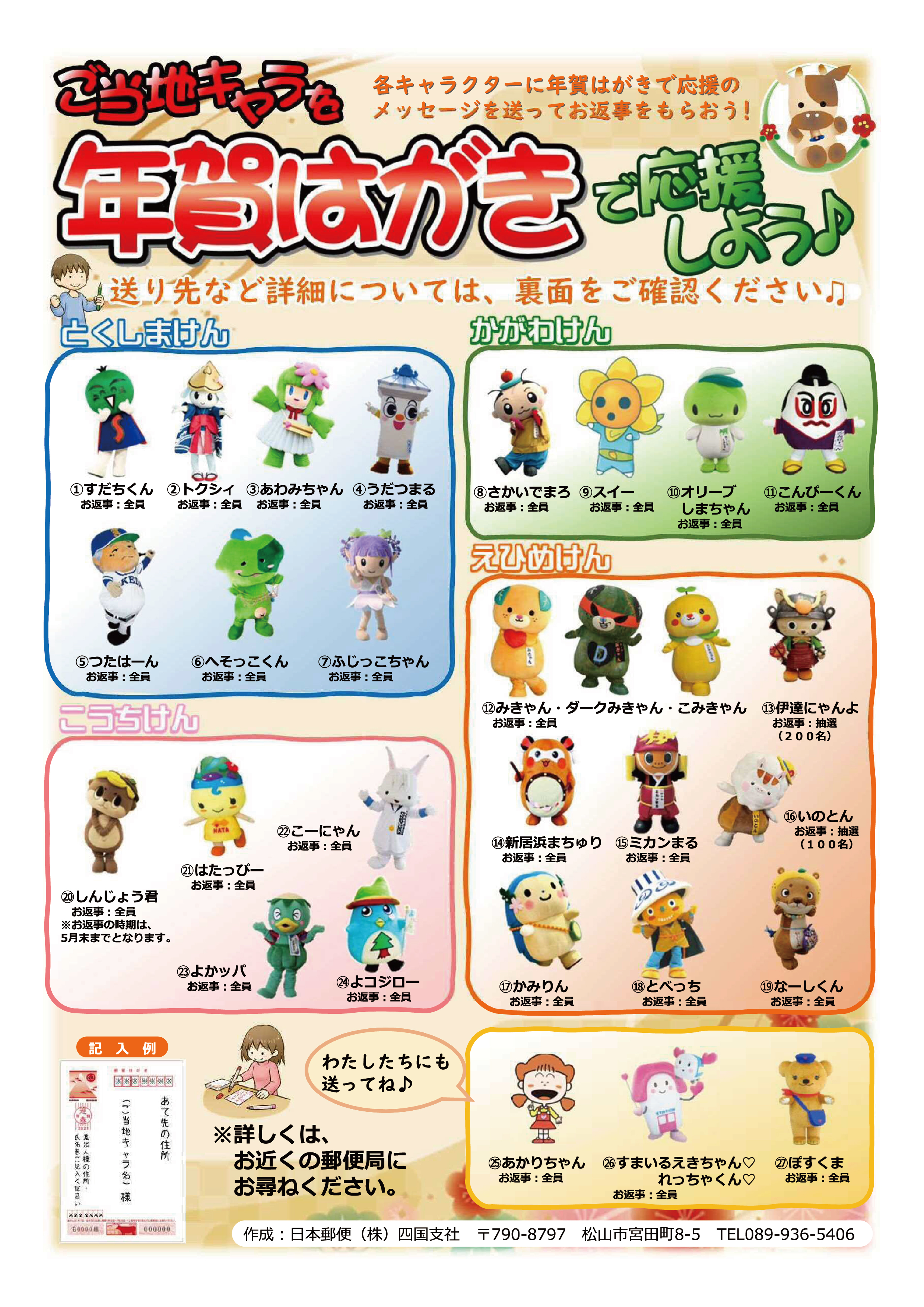 ご当地キャラ年賀状２０２１年 Twitter