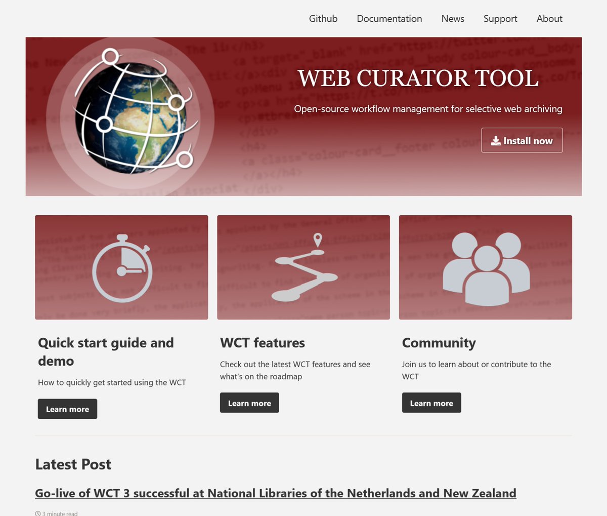 keesone's tweet photo. Brand new website on the #Webcurator Tool, a #webarchiving crawler developed by @NLNZ and @KB_Nederland #library @jrvdhoeven @trienka https://t.co/o6e42xBvRu
#webarchivingwednesday https://t.co/ahgdGhXE56