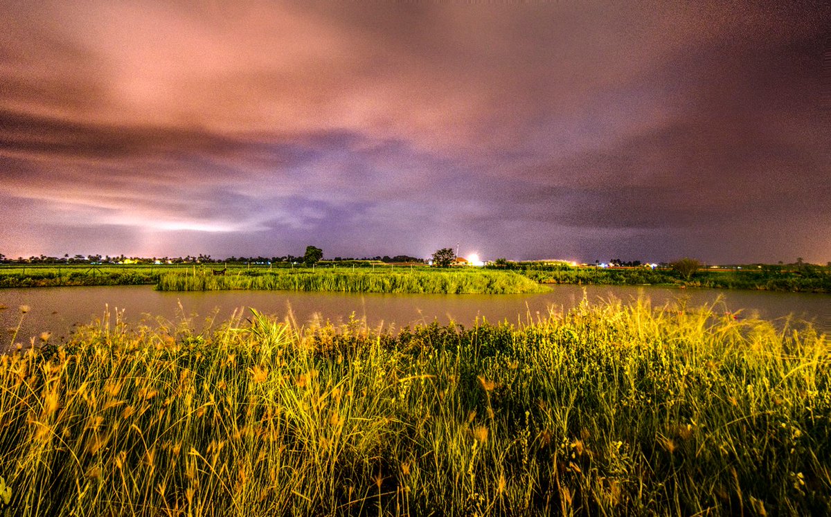 cloudy night in the paddy field of alor setar captured 7 years ago