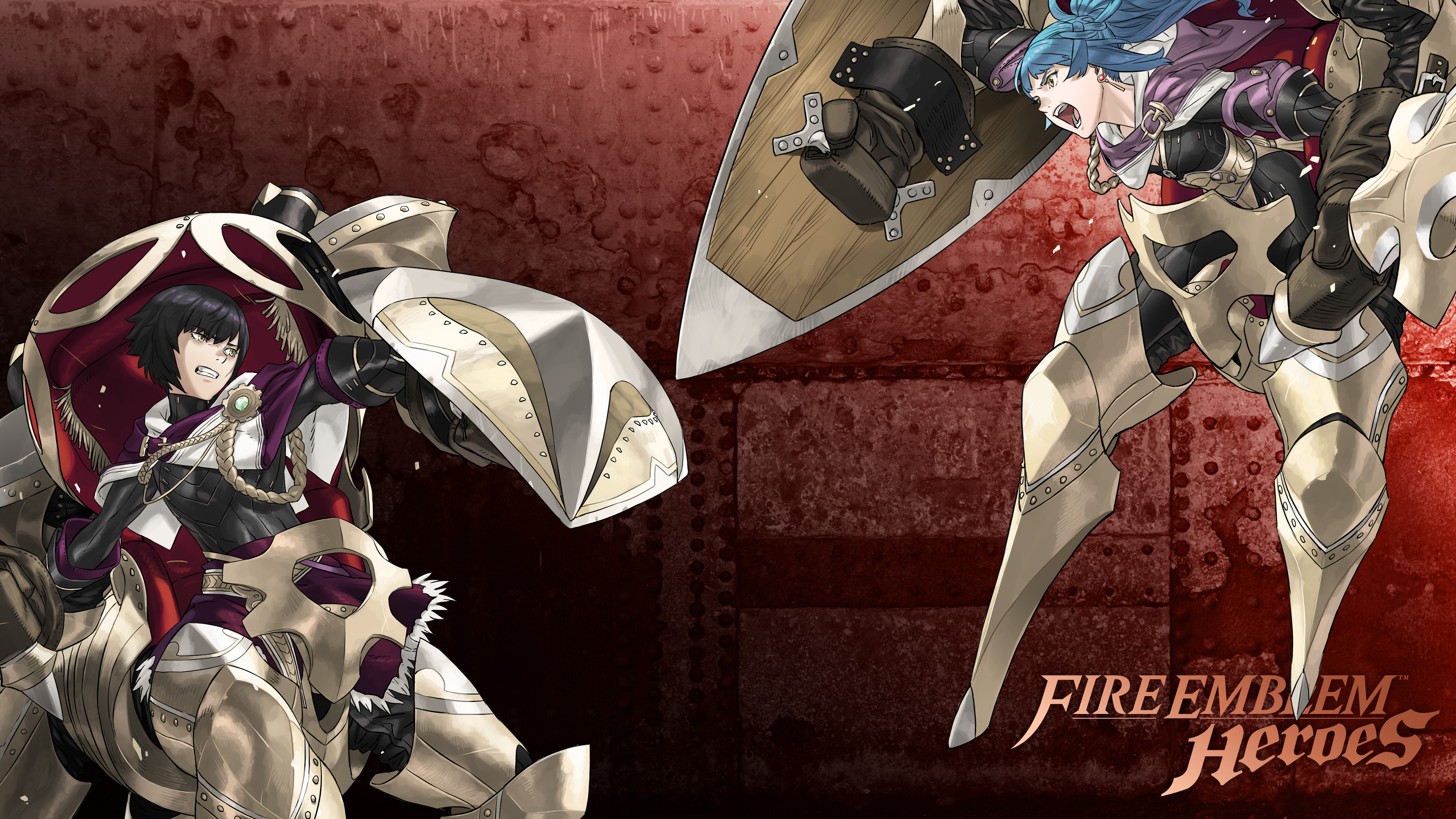ファイアーエムブレム ヒーローズ 壁紙プレゼント 1 2 メインストーリー第5部開始を記念して オリジナル壁紙 をプレゼント 今回は スマートフォン用とpc用をご用意しています Pc用は レギンさんとオッテルさんの壁紙です Feヒーローズ壁紙
