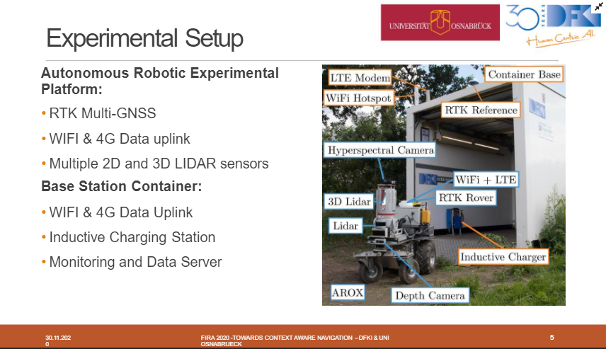 gofar_fira's tweet photo. #FIRA20 “Towards Context-Aware Navigation in Agricultural Environments For Long-Term Autonomous Robots” by Benjamin Kisliuk – #B2FI! Let's take a look at this robot! 🤖
#Agtech #robotic #experimental #innovation https://t.co/TxPjIHpKu3
