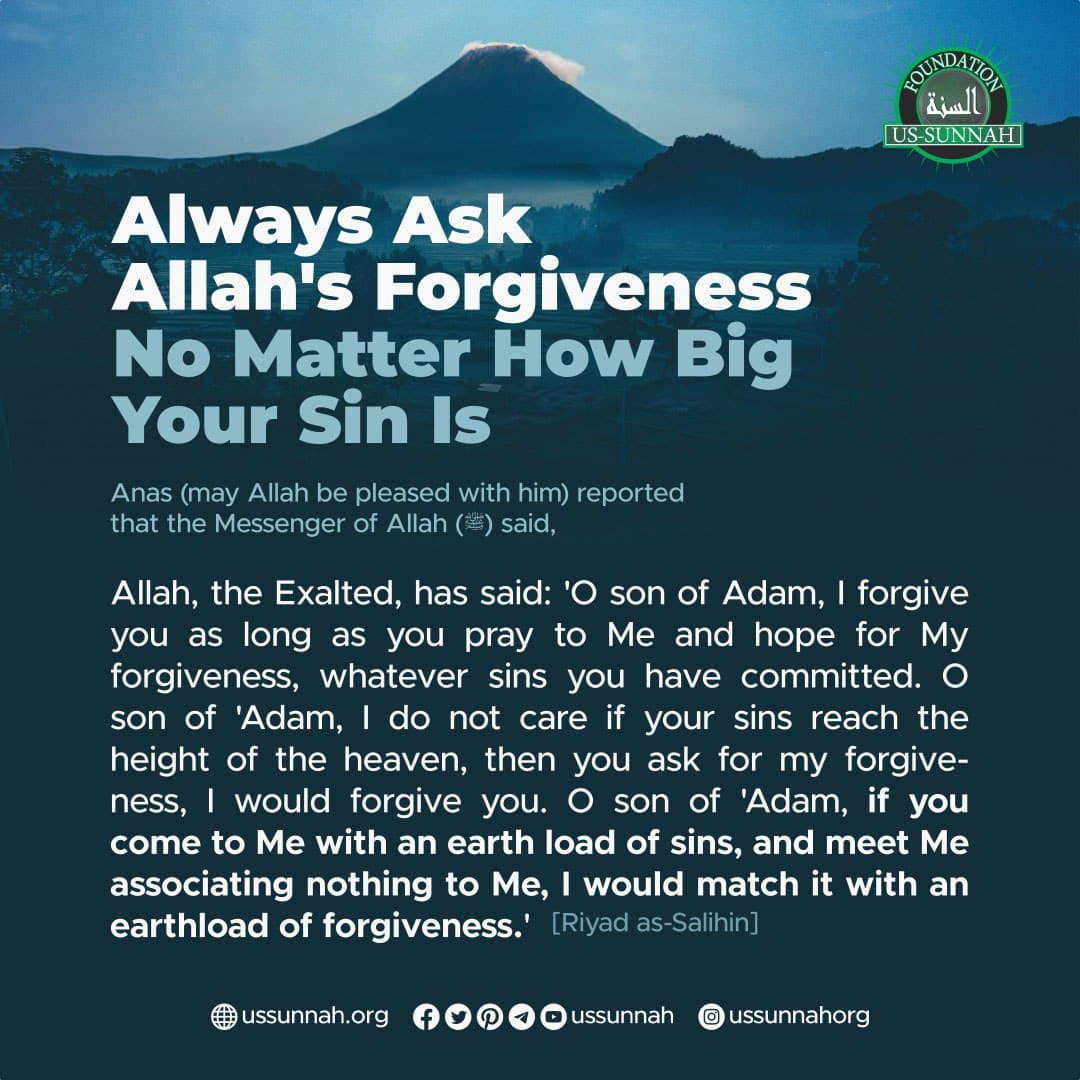 Us Sunnah Pa Twitter 2 3 Whatever Sins You Have Committed O Son Of Adam I Do Not Care If Your Sins Reach The Height Of The Heaven Then You Ask For My