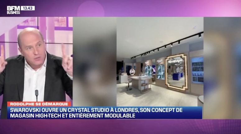 BonnasseR's tweet image. La semaine dernière dans @InnoverCommerce sur le plateau de @bfmbusiness nous découvrions le #CrystalStudio de l'enseigne @swarovski