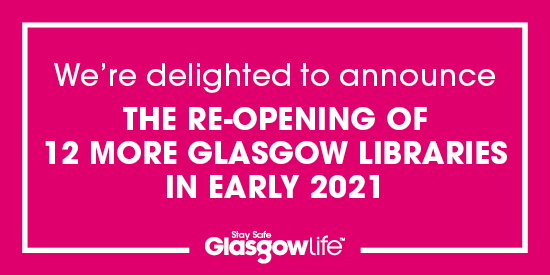 GlasgowLib's tweet photo. The following Libraries will be re-opening: 

Anniesland, Cardonald, Castlemilk, Dennistoun, Govanhill, Hillhead, Knightswood, Langside, Pollok, Pollokshields, Riddrie and Springburn.

We'll issue further information on dates and opening times soon. https://t.co/IZjXw7sVbc