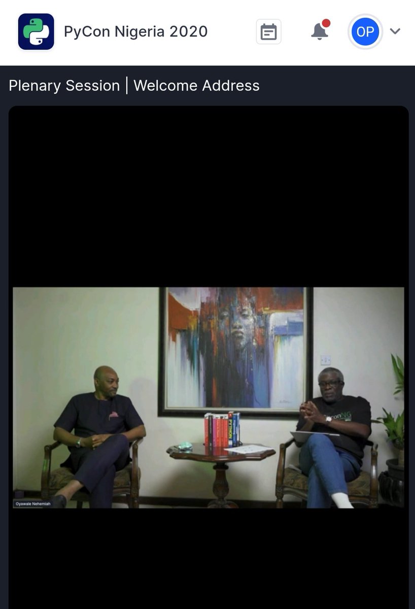PyConNigeria #PyConNG2020 (@pyconnigeria) on Twitter photo HAPPENING NOW: Day 2 Plenary session. The Python Chair, Pius Okigbo Jnr. is joined by <a href="/ISPONNIGERIA/">ISPON Nigeria</a> President, Chinenye Mba-Uzoukwu.
#PyConNG2020 #PyConNG HAPPENING NOW: Day 2 Plenary session. The Python Chair, Pius Okigbo Jnr. is joined by <a href="/ISPONNIGERIA/">ISPON Nigeria</a> President, Chinenye Mba-Uzoukwu.
#PyConNG2020 #PyConNG