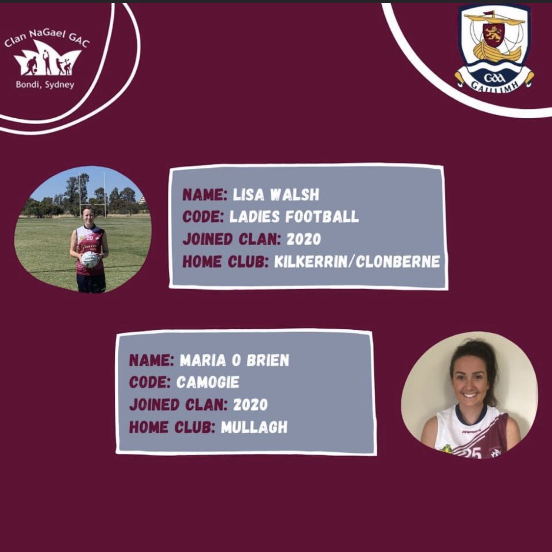 Clan NaGael Bondi (@clannagaelbondi) on Twitter photo At Clan we have many counties represented
Over the next few weeks we will be showcasing some of the clubs and counties that are repersented in our Club.
First up we have some of the the lovely ladies from <a href="/Galway_GAA/">Galway GAA Official</a>!
@MountbellewMGAA
<a href="/KillimorGaa/">Killimor GAA</a>
<a href="/KilClonGAA/">Kilkerrin/Clonberne</a> ,
<a href="/mullaghgaa/">Mullagh Gaa</a> At Clan we have many counties represented
Over the next few weeks we will be showcasing some of the clubs and counties that are repersented in our Club.
First up we have some of the the lovely ladies from <a href="/Galway_GAA/">Galway GAA Official</a>!
@MountbellewMGAA
<a href="/KillimorGaa/">Killimor GAA</a>
<a href="/KilClonGAA/">Kilkerrin/Clonberne</a> ,
<a href="/mullaghgaa/">Mullagh Gaa</a>