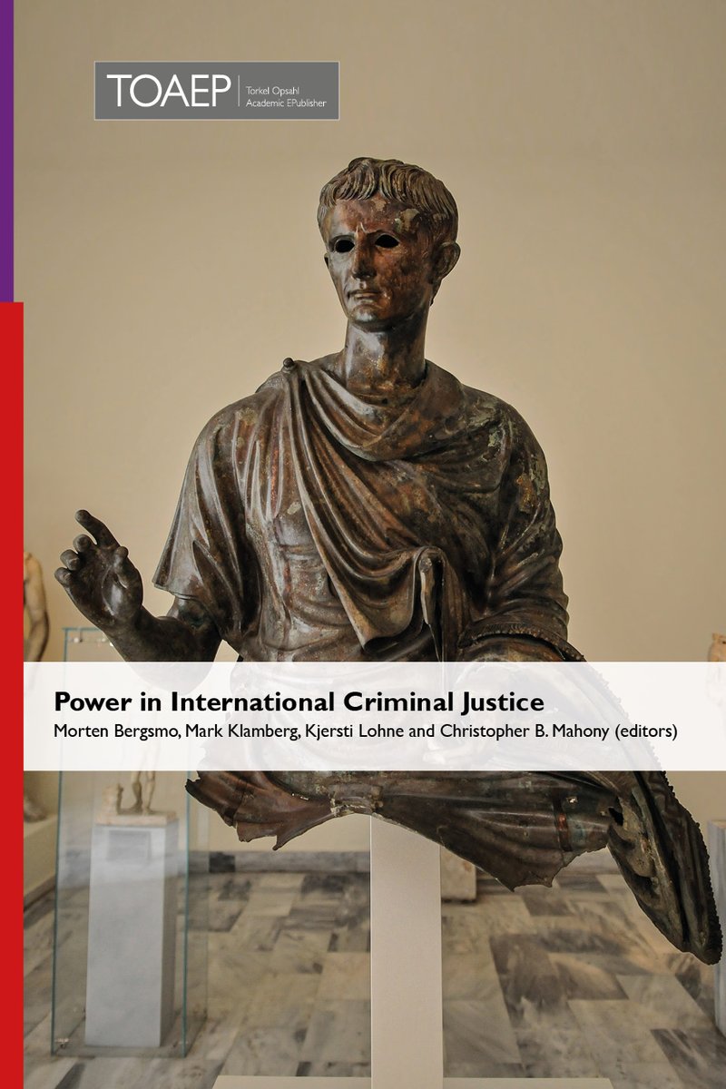 ‘Power in International Criminal Justice’ (884 pp., toaep.org/ps-pdf/28-power): towards a sociology of ICL. Chapter 1 ‘Unmasking Power in International Criminal Justice: Invisible College v. Visible Colleagues’ (legal-tools.org/doc/ftcgty/): plaster cast removal. #TOAEP #CILRAP #ICL