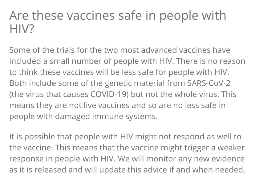 A summary from our Plain English guidance: Are COVID-19 vaccines safe for adults living with HIV?