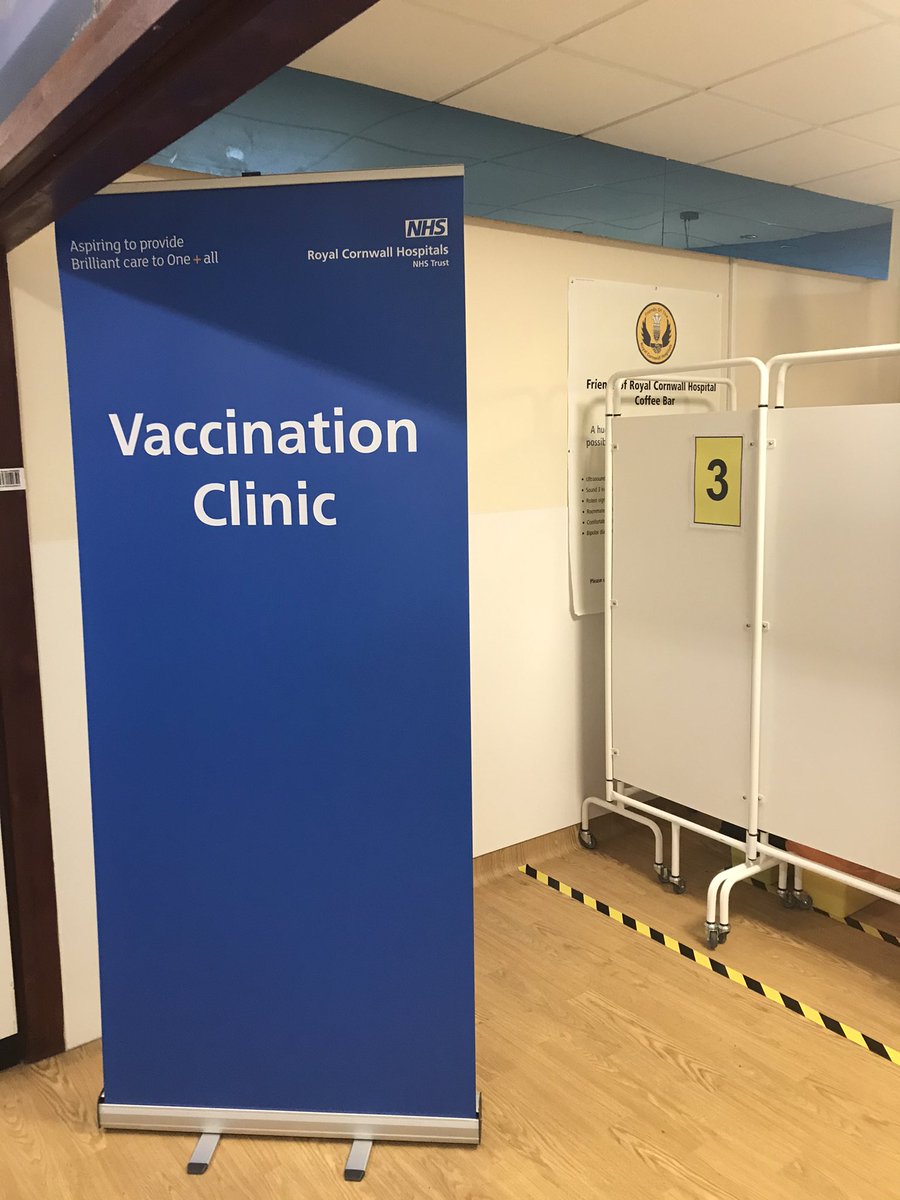 RchtWellness's tweet photo. Day 1 of COVID vaccinations in Cornwall 🤩 https://t.co/6uZi3PmnV0