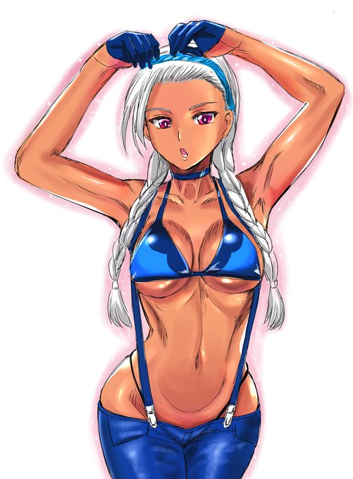 落書き褐色お姉さん。鍛えたお姉さんは良いぞ。
#褐色 