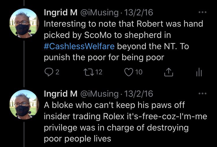 to practitioners of pro-Liberal Party  #GoldfishJournalism who are paid to be ensconced in the halls of power; and speak directly with politicians; and tell punters we are wrong. Hi. The  #Cashless policy is 13 years old. It was ramped up, vastly expanded, by Scott Morrison.