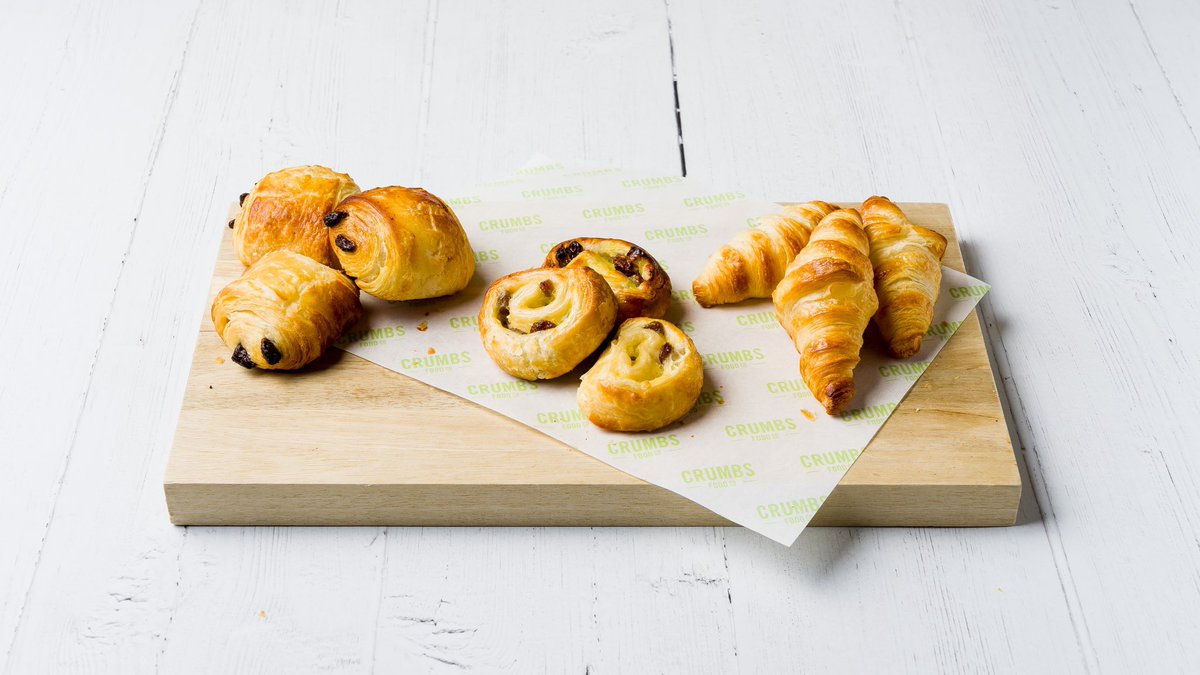 CrumbsFoodCo's tweet photo. Happy National Pastry Day!🥳🤩

Today is the perfect excuse to treat yourself to some of our delicious pastries on Deliveroo, Uber Eats or Just Eat! Indulge in some delicious Danish pastries or tuck into a tasty selection of pain au raisins and chocolate twists!😍😍😍 https://t.co/D59B2ZQJty