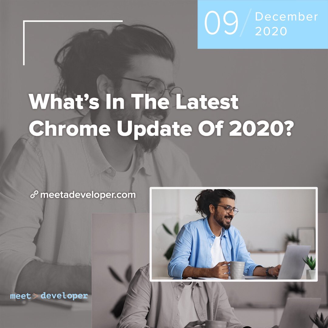 meetadeveloper's tweet image. What’s In The Latest Chrome Update Of 2020?

meetadeveloper.com/whats-in-the-l…

What is interesting about Google Chrome 2020? And how do we make a difference between it and the older version? Perhaps one ...

#google #chrome #googlechrome #softwaredevelopment #tipsandtrends