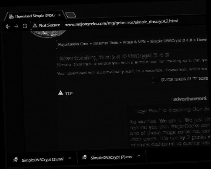 browser downloads overwrite / Twitter