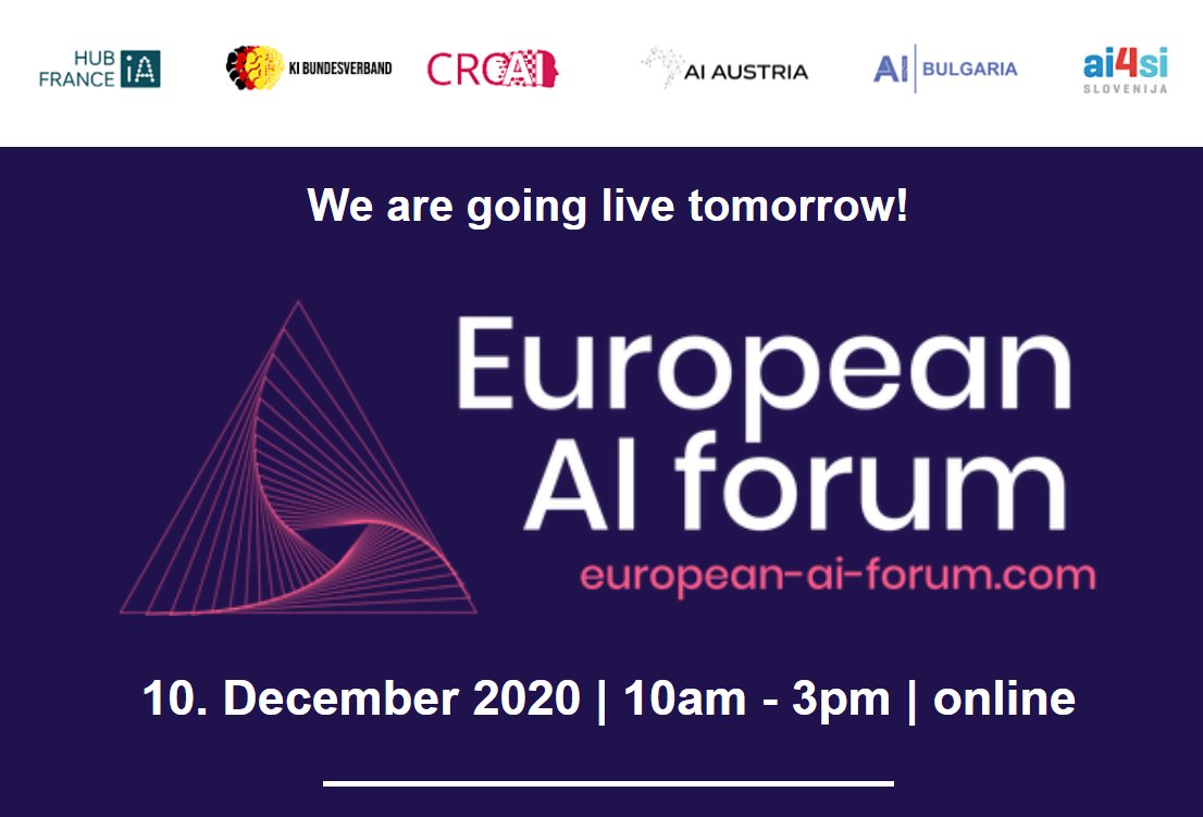 One day to go: 2nd European AI Forum with <a href="/dubravkasuica/">Dubravka Šuica</a> <a href="/VSinkevicius/">Virginijus Sinkevičius</a> <a href="/jensspahn/">Jens Spahn</a> <a href="/AnjaKarliczek/">Anja Karliczek 🇺🇦🇮🇱</a> <a href="/nicolabeerfdp/">Nicola Beer</a> <a href="/rischwasu/">Rita Schwarzelühr-Sutter</a> <a href="/kangelieva/">Karina Angelieva</a> <a href="/KSinemus/">Kristina Sinemus</a> <a href="/gregorstrojin/">Gregor Strojin</a> <a href="/cedric_o/">Cédric O</a> <a href="/EvaMaydell/">Eva Maydell (Paunova)</a> <a href="/flacamera/">Francesco La Camera</a> <a href="/Tomislav_Coric/">Tomislav Ćorić</a> <a href="/Floridi/">Chuuk</a> <a href="/maikkisi/">Maikki Sipinen</a> <a href="/EvaKailiMEP/">Eva</a> <a href="/larszimmerm/">Lars Zimmermann</a>