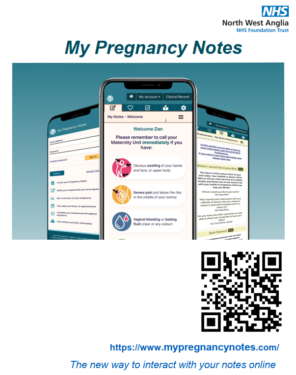 NWAngliaFT's tweet photo. The Trust has launched My Pregnancy Notes which aims to achieve the vision which has been set out by Better Births.

You can find more information about My Pregnancy Notes on our website, https://t.co/7lDc2LHrAR https://t.co/ZuIWECzlzQ