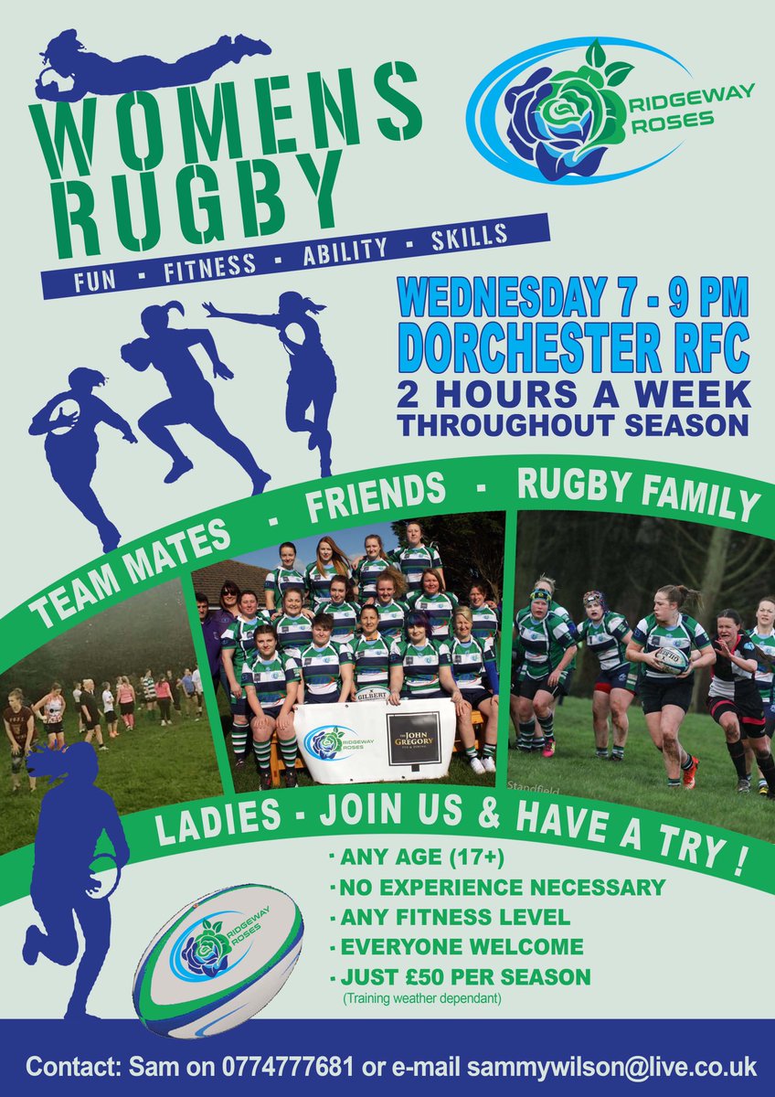 **RIDGEWAY ROSES ARE RECRUITING**
#ridgewayroses #womensrugby #recruiting