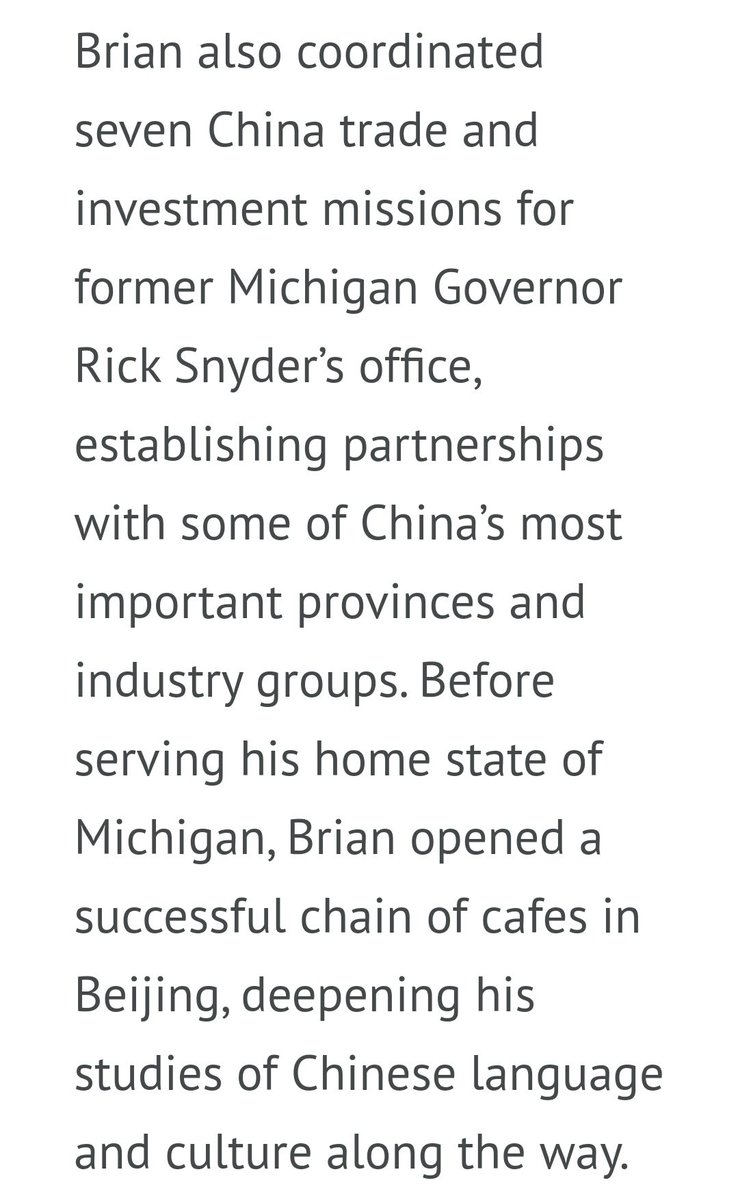 4. Brian Connors, the founder of MCIC, managed Michigan's China initiatives under Gov. Snyder and coordinated 7 trade mission trips for his Office. MCIC also has an OFFICE in Shanghai where Crystal Li works and Yahang Zahang came from China to work at MCIC in Michigan.