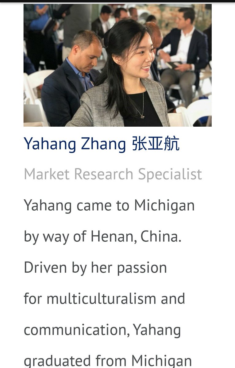 4. Brian Connors, the founder of MCIC, managed Michigan's China initiatives under Gov. Snyder and coordinated 7 trade mission trips for his Office. MCIC also has an OFFICE in Shanghai where Crystal Li works and Yahang Zahang came from China to work at MCIC in Michigan.