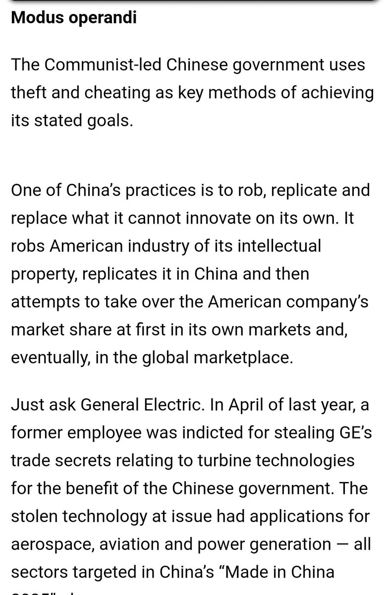 15. The warning about the threats from China came a little too late. This was from earlier this year in Automotive News.