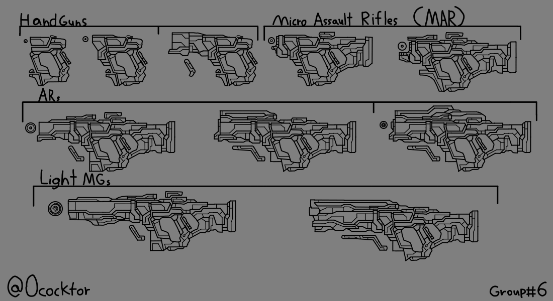OCocktor's tweet photo. #Gun #gunconcept #conceptart #scifi #Vyyction #spaceart #scifiartwork #scifiart
New Gun line, Hope you like these Imperial era Fire arms! https://t.co/LtmGGGlmxb