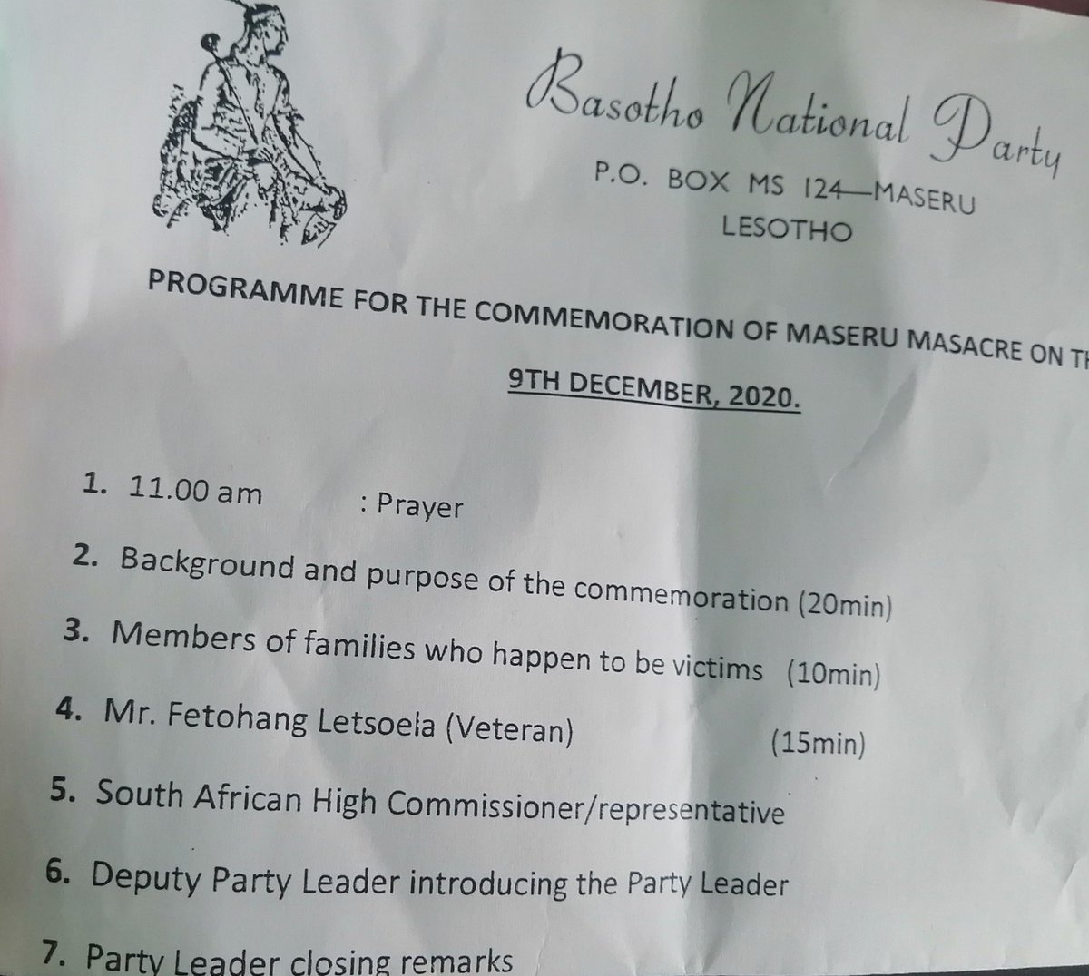 HonMofomobe's tweet photo. Lest We Forget... Maseru Massacre.. https://t.co/a7bVwLt78X