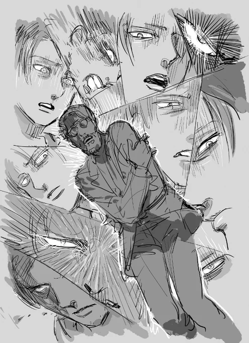 28巻リバイさんのジークを見る目怖すぎて落書き 