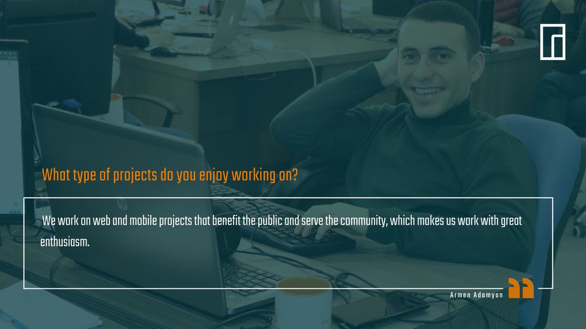 DarpassTech's tweet image. &quot; We work on web and mobile projects that benefit the public and serve the community, which makes us work with great enthusiasm.&quot;
Read the full interview: 
bit.ly/36Zib2M

@ArmenAdamyan2 @AdamyanPoghos

#darpasstech #darpasspartners #esterox #ArmenianTech #itoutsourcing