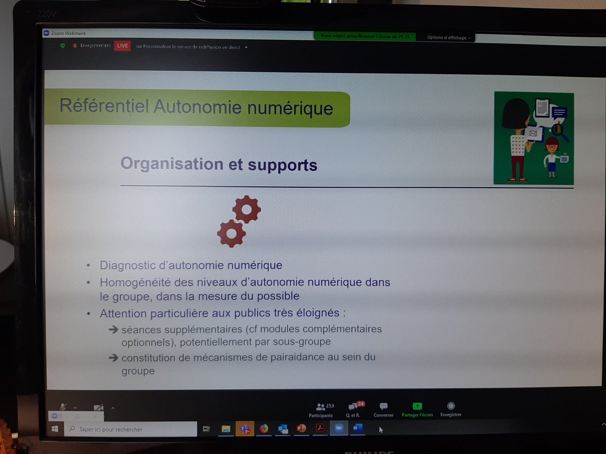 Présentation du nouveau référentiel Autonomie numérique lors du Webinaire "Autonomie numérique des Séniors".