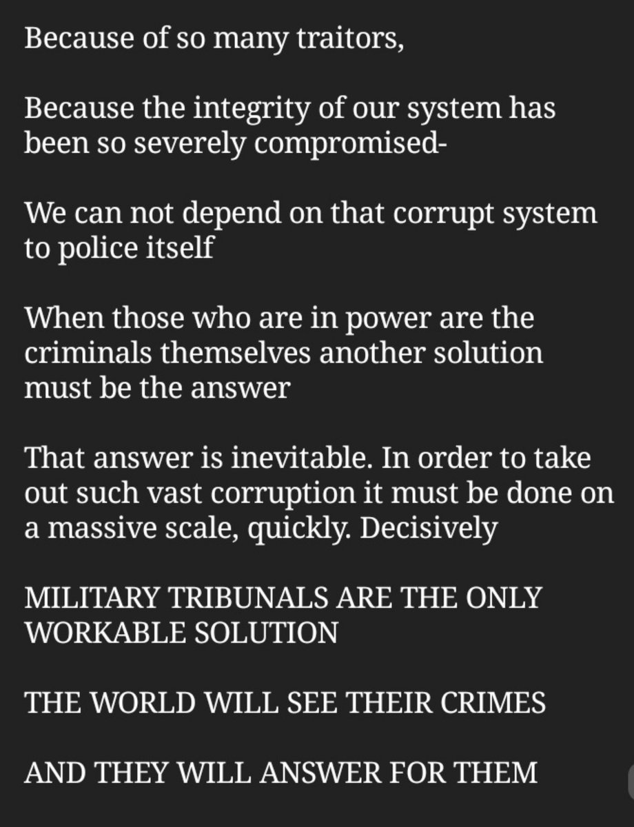 Military Tribunals & Global Election FraudThe past proves the futureOne must first see to knowYou are watching a movie play out in the real worldWe had to see the plot to believe the story, and know the actors as hero's or villains