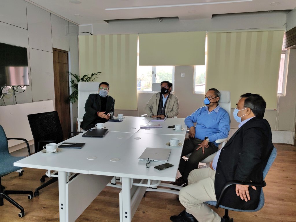 Devyani International Ltd. proposed the setting up of a placement-linked #SkillDevelopmentCentre in #Meghalaya that will equip the youth of our State &amp; the #NorthEast region in skill sets for the service sector. Dept. instructed to initiate further discussions.
<a href="/RajKSinghIndia/">R. K. Singh</a>